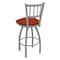 Holland Bar Stool Co 30" Swivel Bar Stool, Nickel Finish, Graph Poppy Seat 81030AN021 - alternate 2